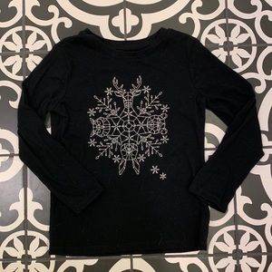Cat & Jack Long Sleeve Snowflake Shirt